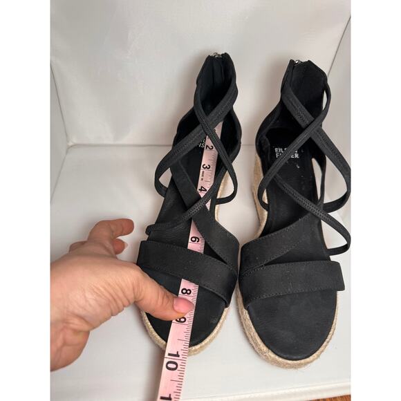 EILEEN FISHER Wanda Tumbled Nubuck Espadrille SIZE 7 - Picture 7 of 7